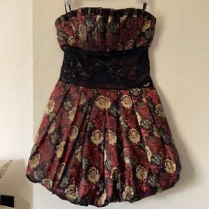 Bebe brocade bubble dress